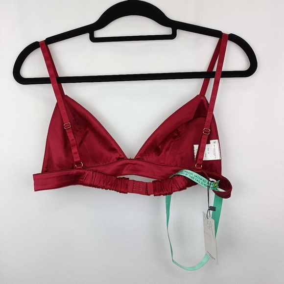 NWT Mistress Rocks House Of CB London Smitten Satin Bralette in Wine Sz. M - Picture 8 of 8